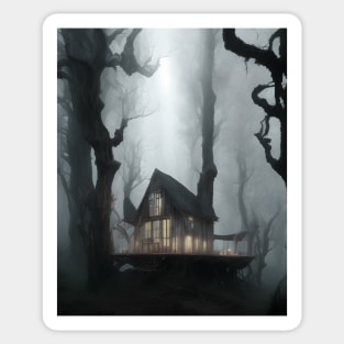 Whispering Cottage in the Darkwood Sticker